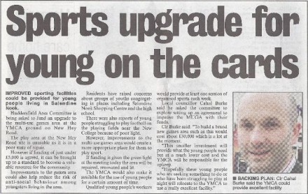 Cllr Cahal Burke campaigned for better recreational facilities for Lindley youngsters